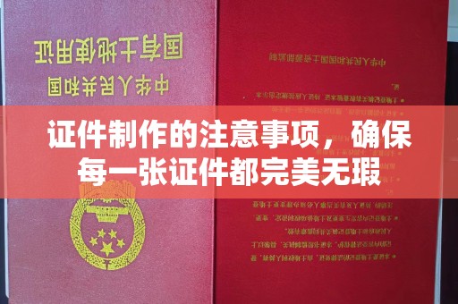 沣东证件制作的注意事项，确保每一张证件都完美无瑕