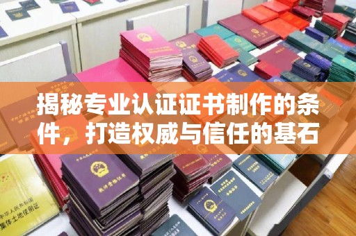 沣东揭秘专业认证证书制作的条件，打造权威与信任的基石