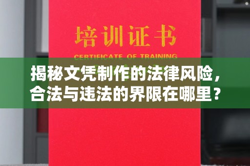 沣东揭秘文凭制作的法律风险，合法与违法的界限在哪里？