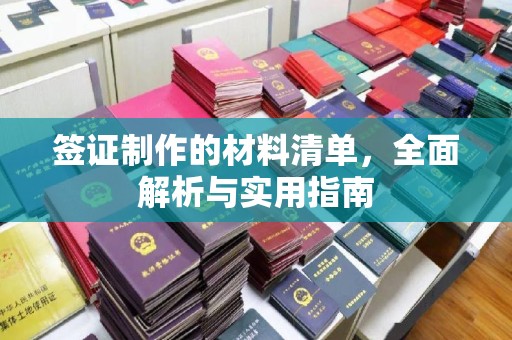 沣东签证制作的材料清单，全面解析与实用指南