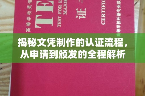 沣东揭秘文凭制作的认证流程，从申请到颁发的全程解析