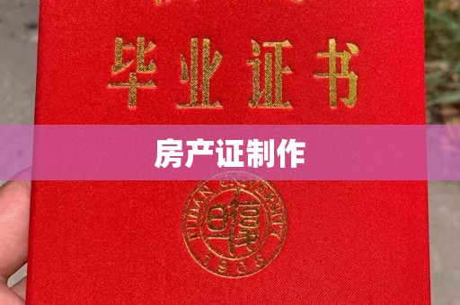 沣东房产证制作
